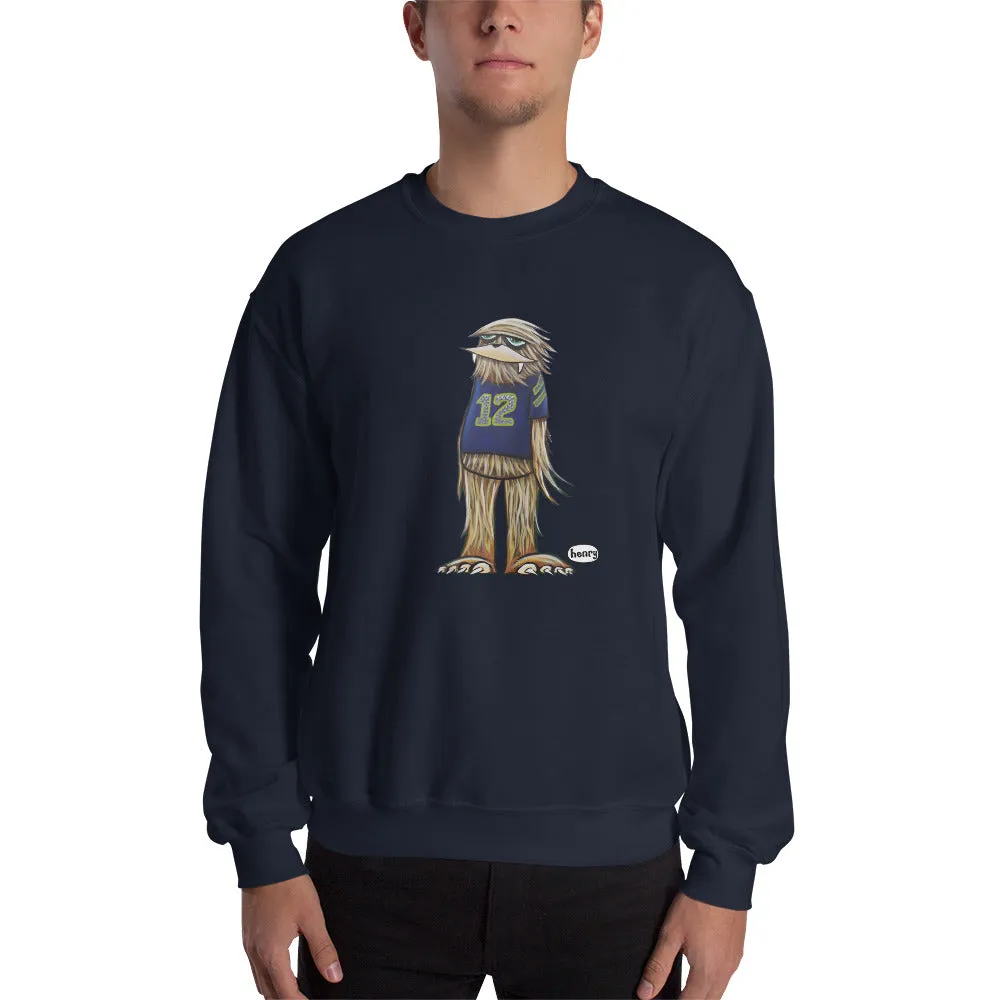 12th Man Sasquatch  | Unisex Navy Sweatshirt