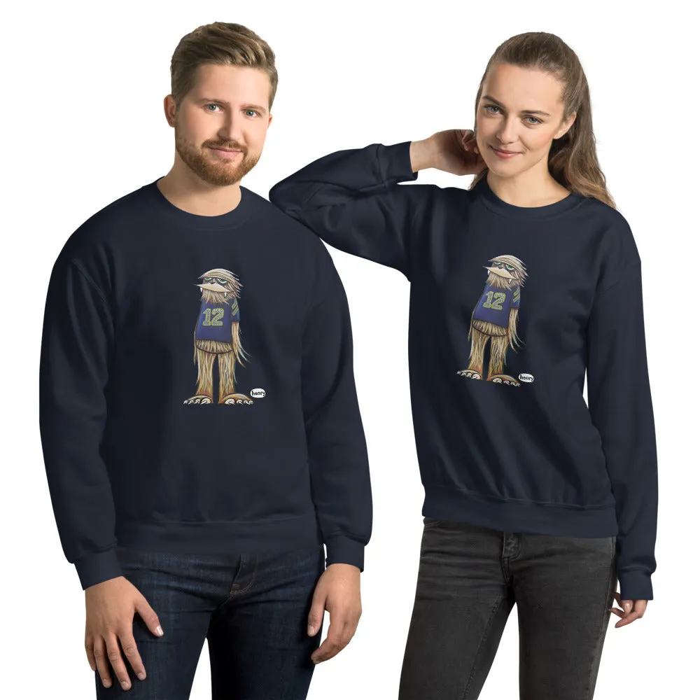12th Man Sasquatch  | Unisex Navy Sweatshirt