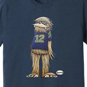 12th Man Sasquatch  | Unisex Navy Sweatshirt