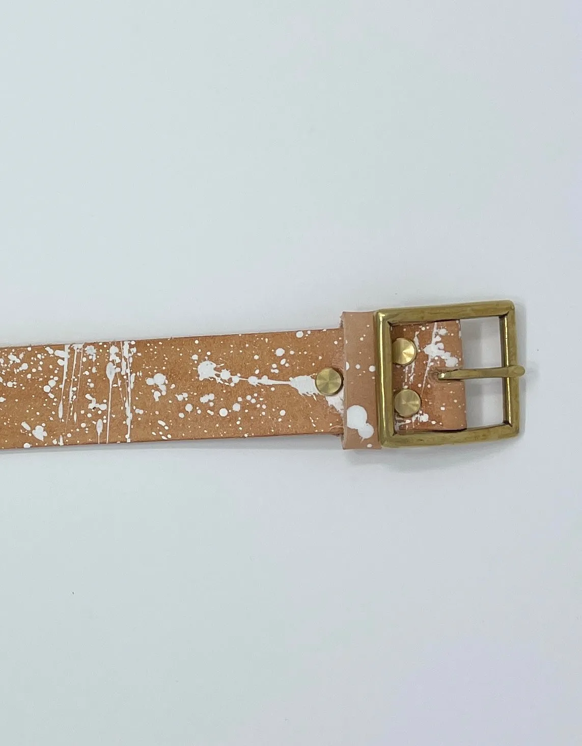 1.5" Splatter Leather Hipster Belt - Pick Your Size and Leather Style