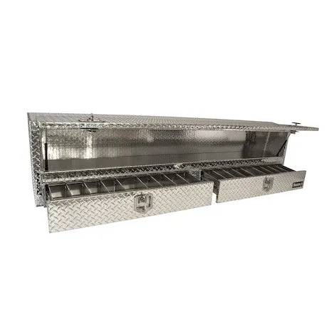 1705641 - DIAMOND TREAD ALUMINUM PICK-UP TRUCK CONTRACTOR WITH LOWER DRAWERS TOPSIDER TRUCK TOOL BOX