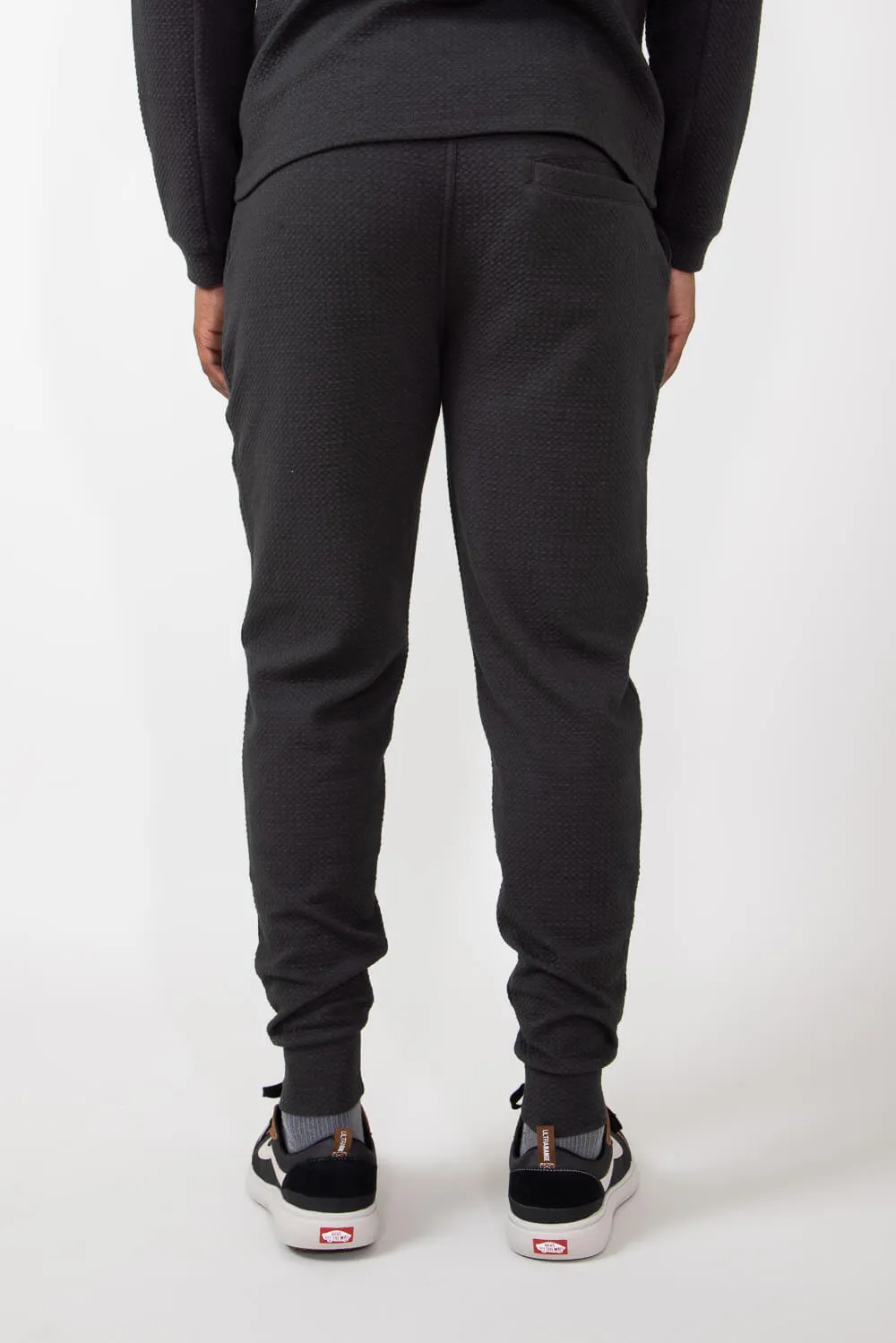 1897 Active Diamond Stretch Joggers for Men in Charcoal | MP922-CHARCOAL