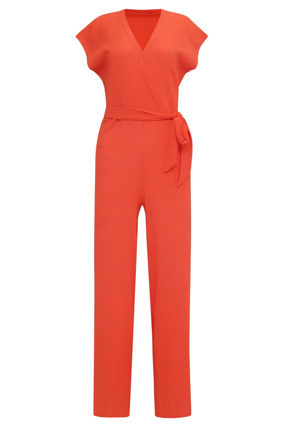 24083  Lange Aansluitende Jumpsuit | coral