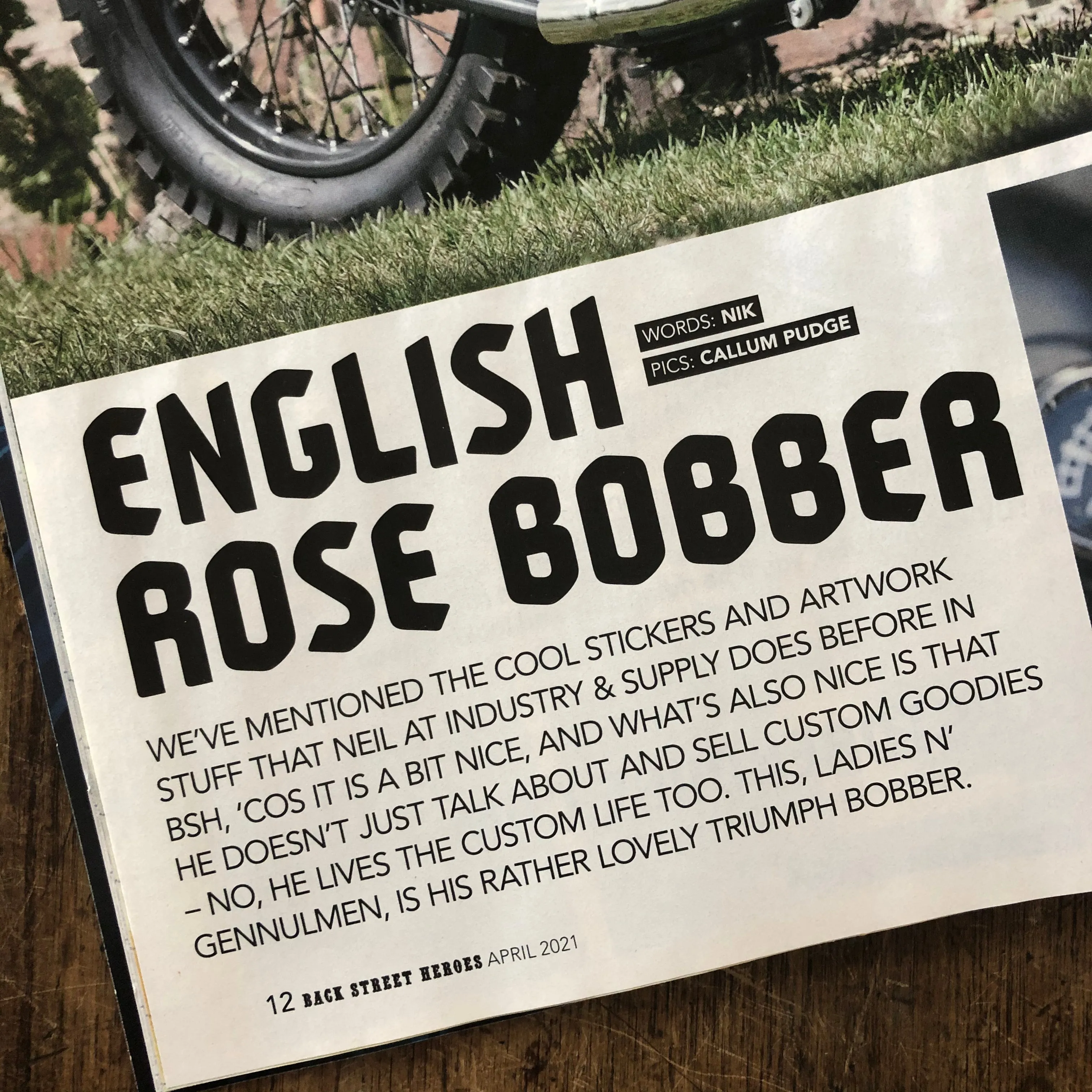 59 BOBBER 'THE INDUSTRY AND SUPPLY BIKE' LONG SLEEVE T-SHIRT