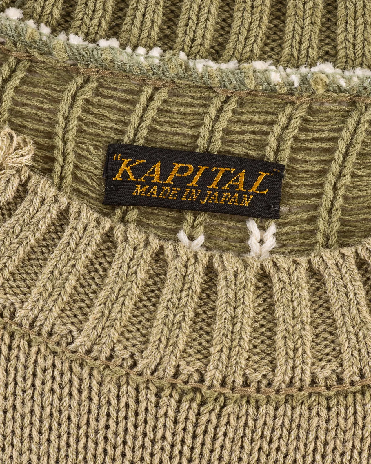 5G Cotton Knit BONE Vest - Khaki 3
