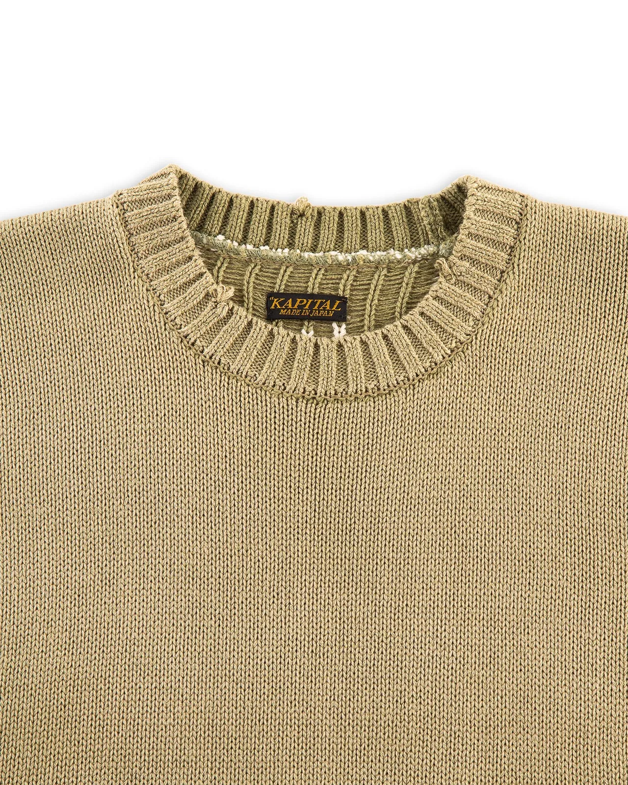 5G Cotton Knit BONE Vest - Khaki 3