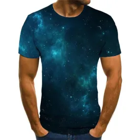 abstract tshirt  personality tee top  man fun geometric colorful art Casual art costume