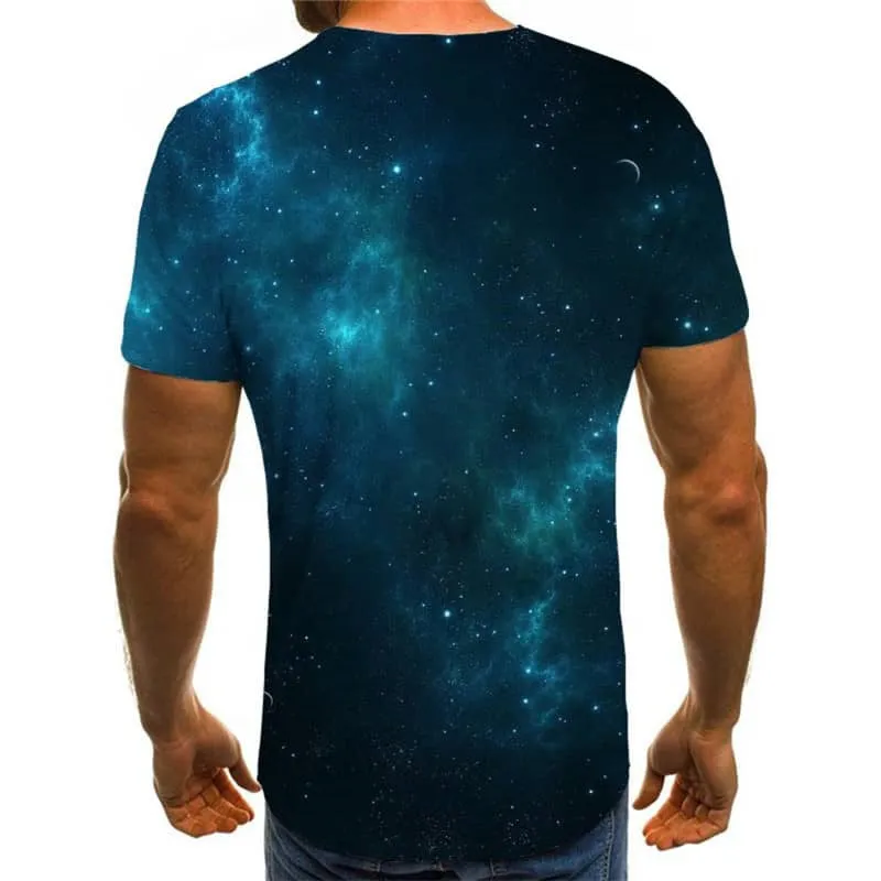 abstract tshirt  personality tee top  man fun geometric colorful art Casual art costume