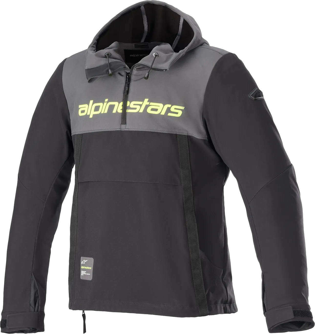 ALPINESTARS Sherpa Jacket - Black/Gray/Yellow - 4XL 4208123-9151-4X