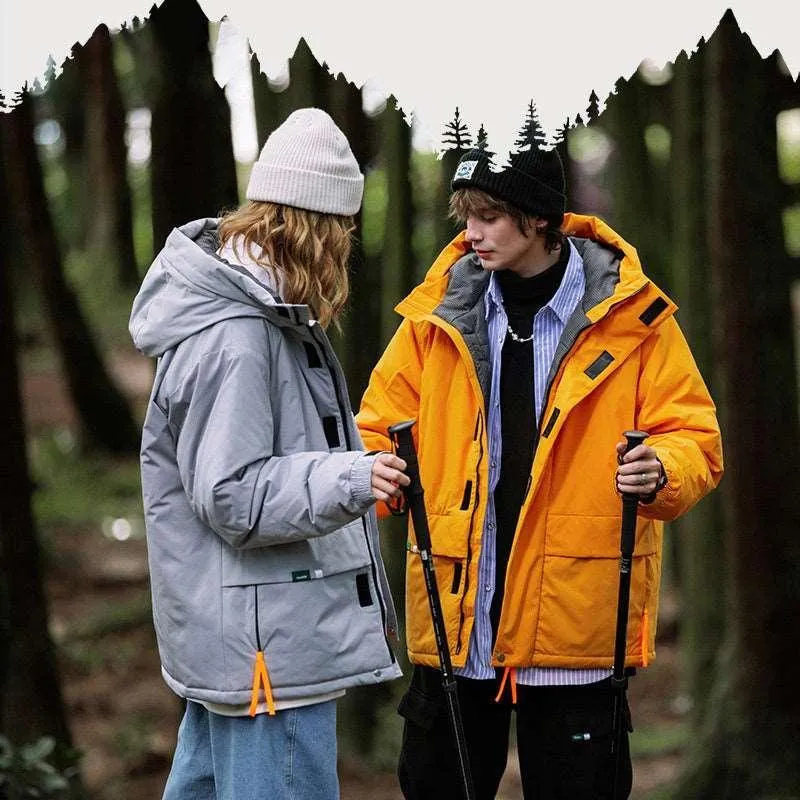 American Street Windproof Hooded Cotton Suit