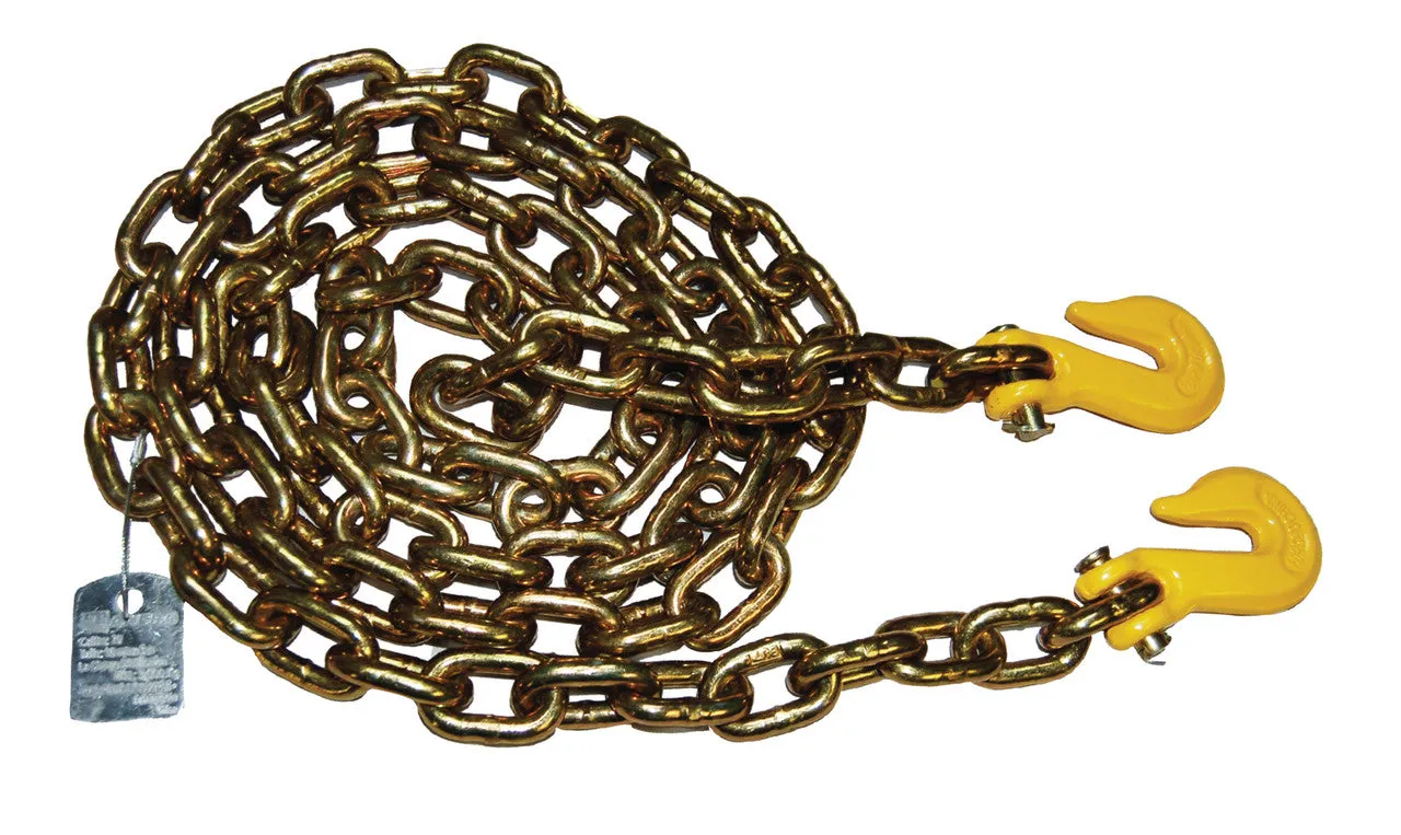 Ancra Cargo Grade 70 3/8″ x 10′ Chain w/Grade 80 Clevis Hooks