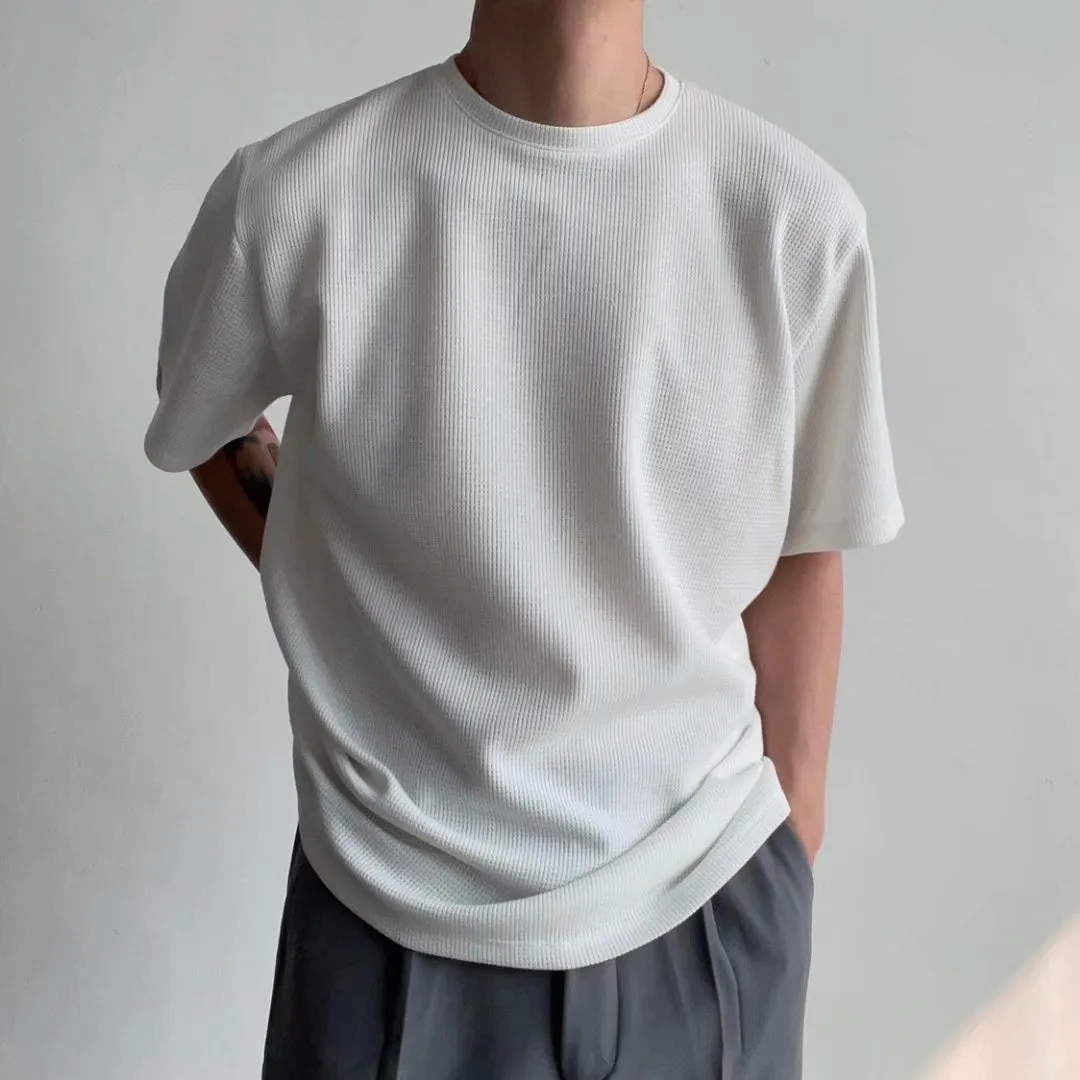 Antonios Round Collar Short Sleeve T-shirt Men