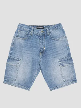 Antony Morato boys' Denim short in cotton