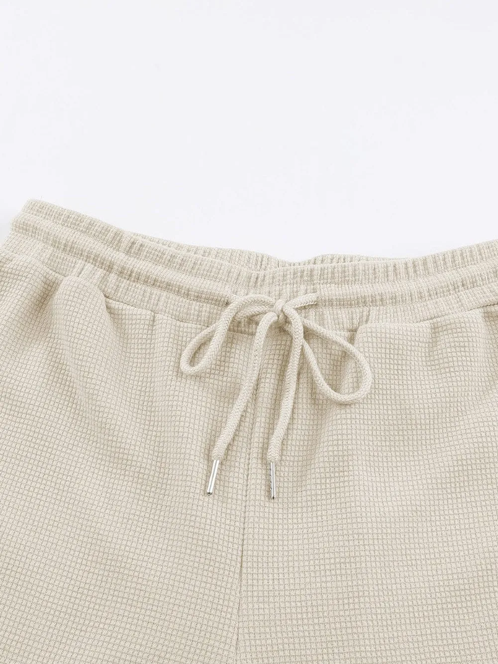 Apricot Waffle Knit Cargo Pocket Jogger Pants