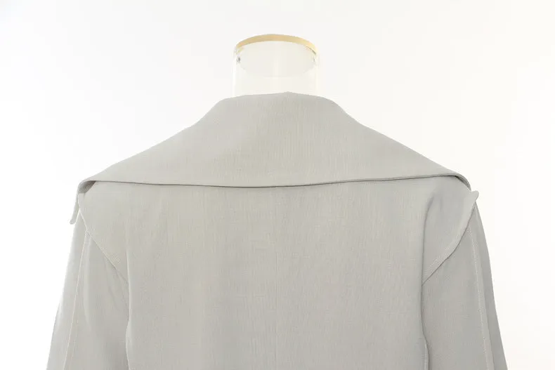 Autumn Winter Sailor Collar Loose Blazer
