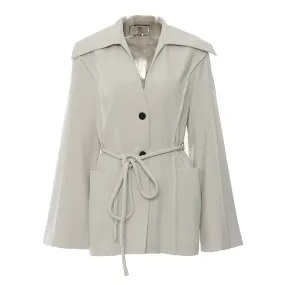 Autumn Winter Sailor Collar Loose Blazer