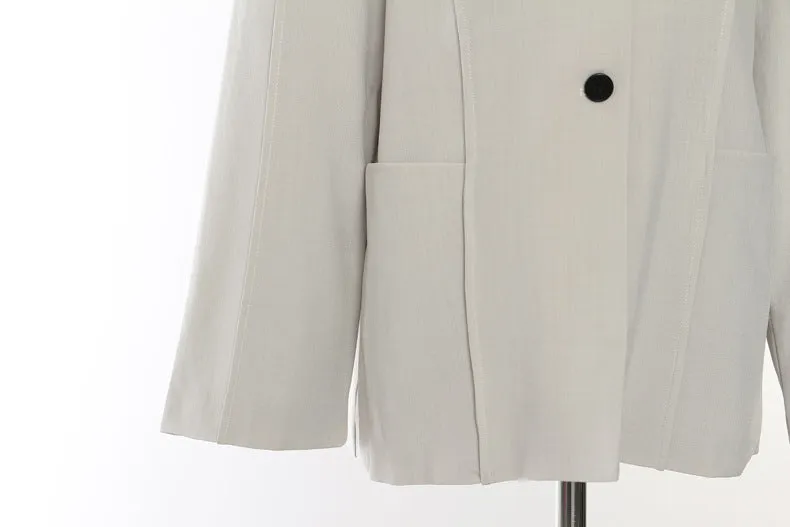 Autumn Winter Sailor Collar Loose Blazer