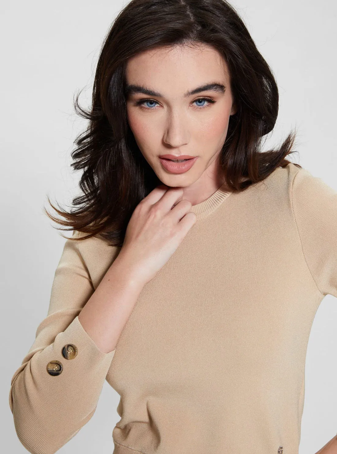 Beige Sophie Knit Top