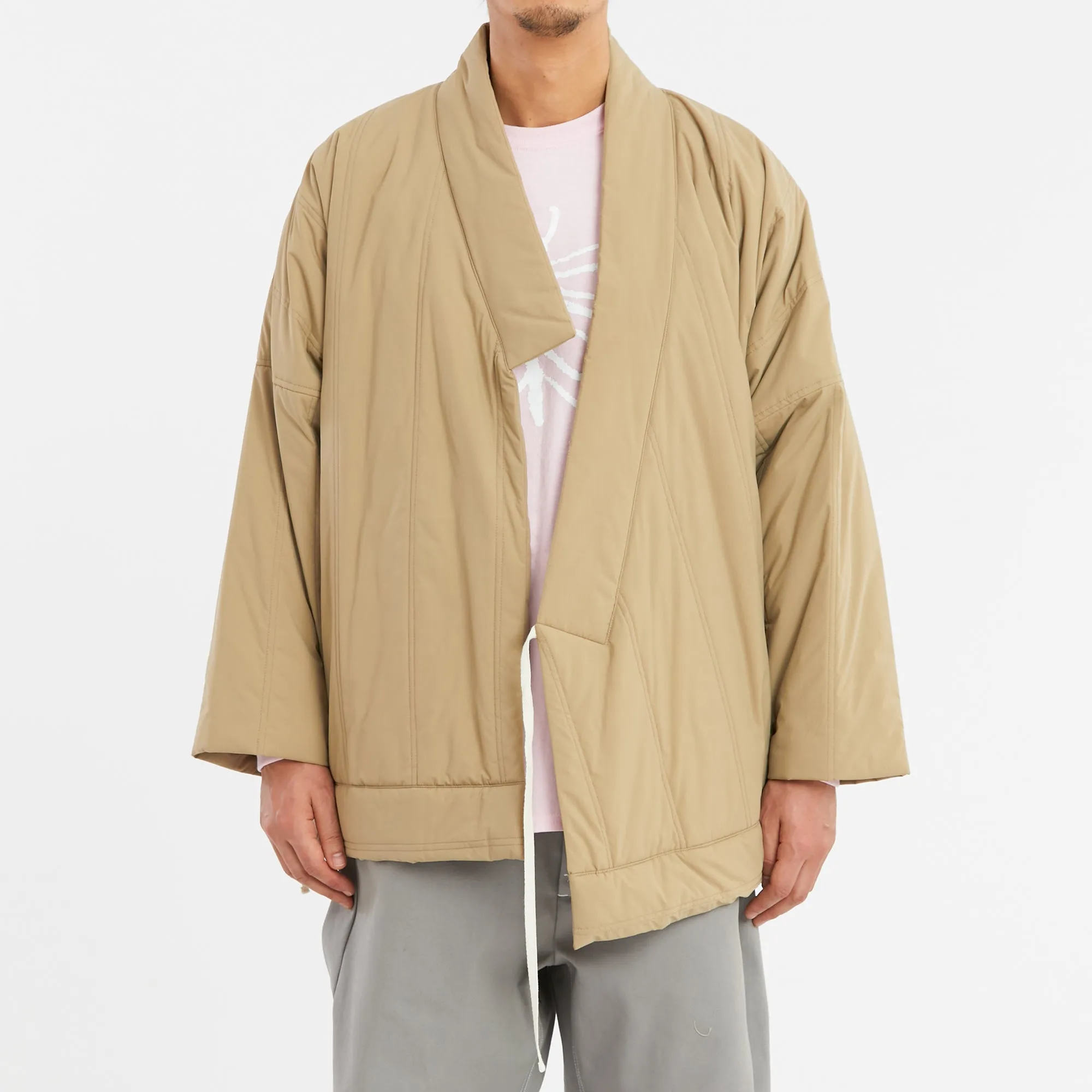 Big Folk Robe - Tan Quilted Recycled Nylon WR