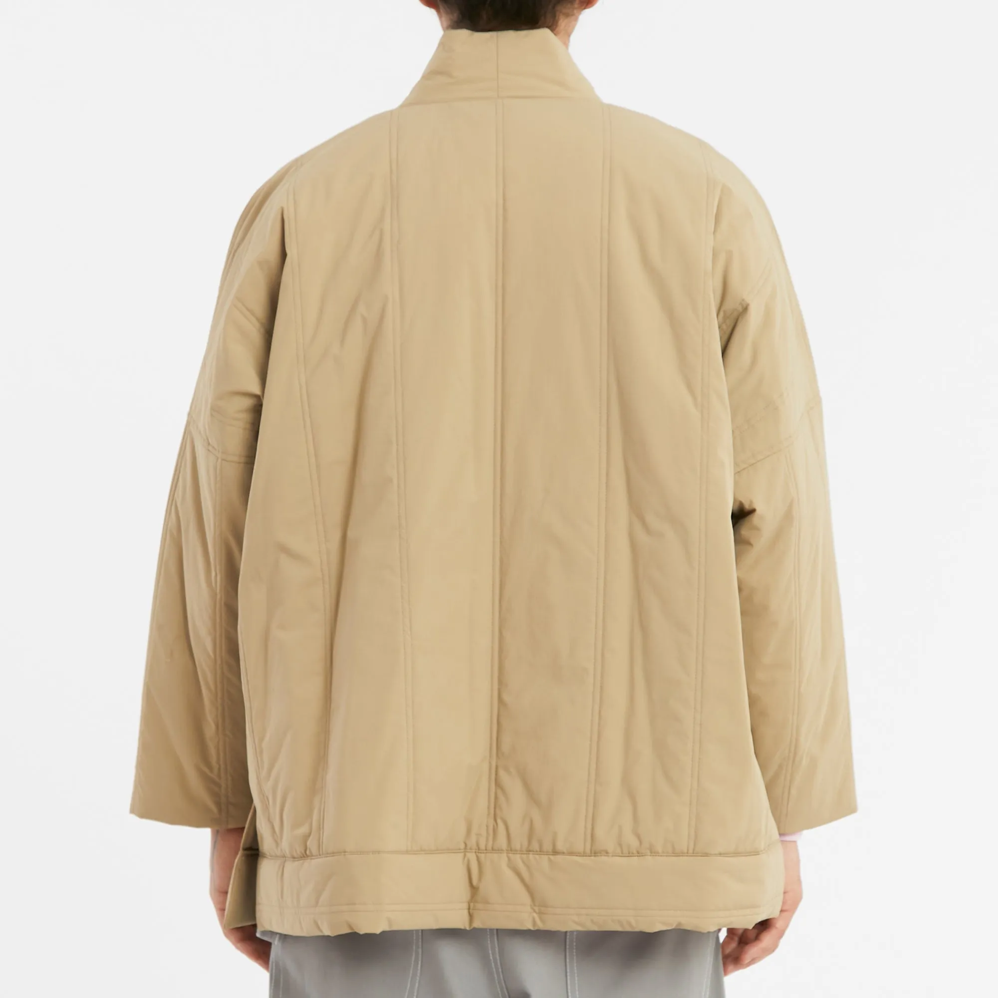 Big Folk Robe - Tan Quilted Recycled Nylon WR