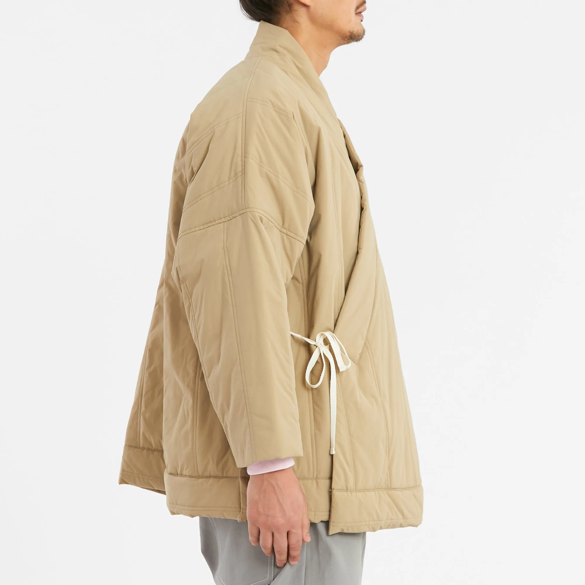 Big Folk Robe - Tan Quilted Recycled Nylon WR