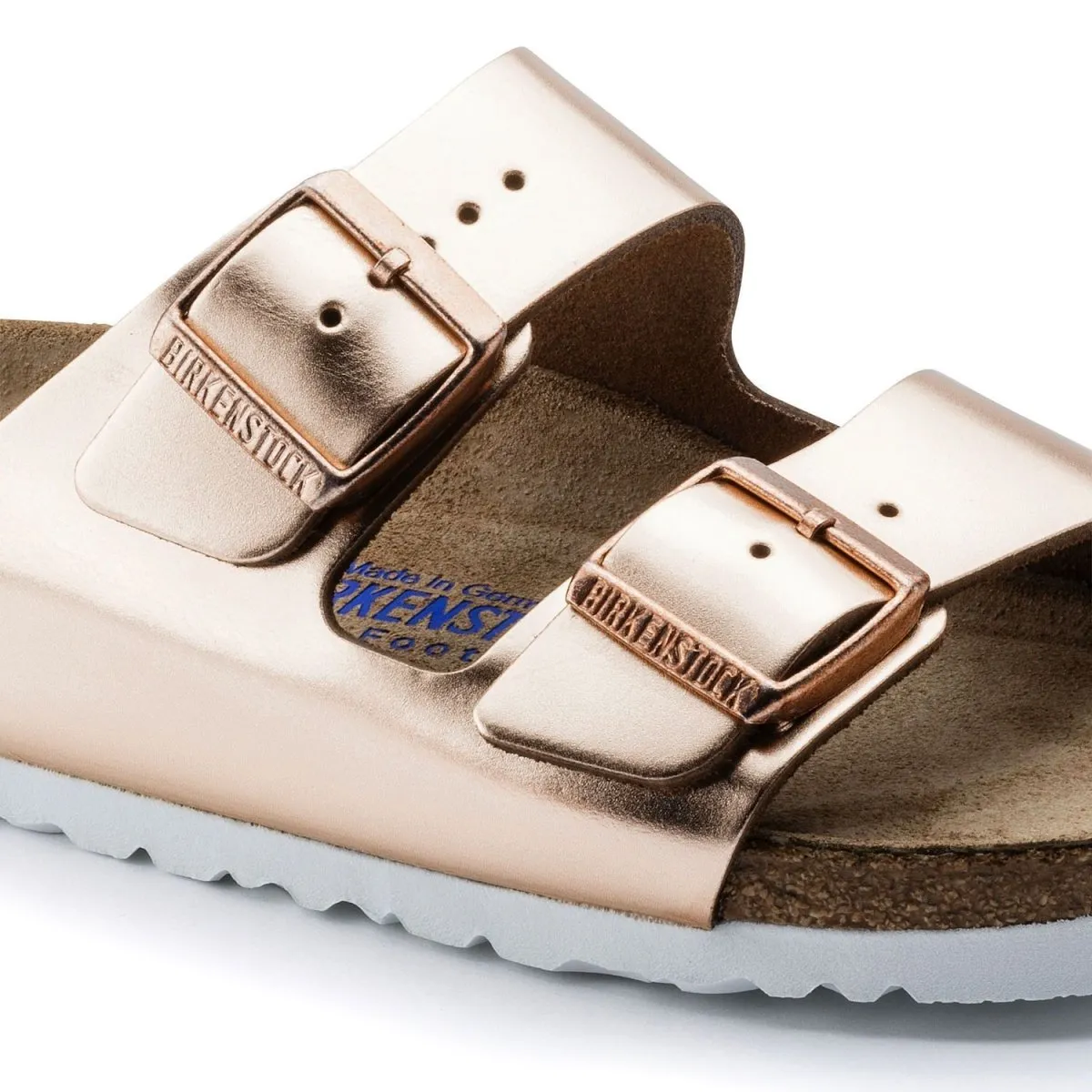 Birkenstock Women's Arizona Soft Footbed Copper Leather