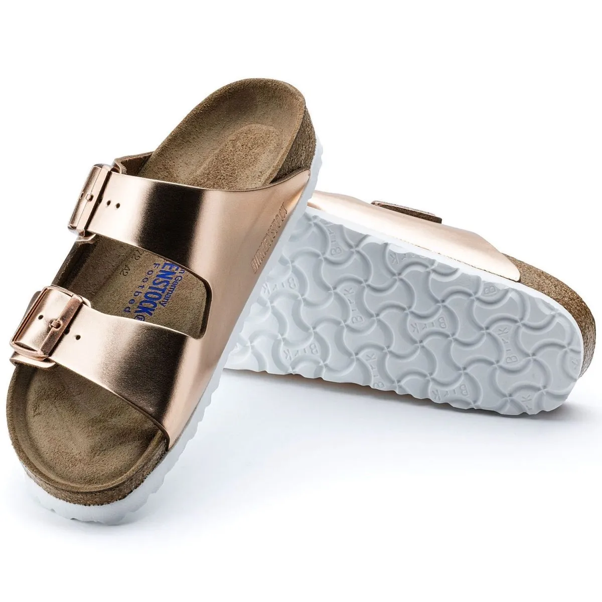 Birkenstock Women's Arizona Soft Footbed Copper Leather
