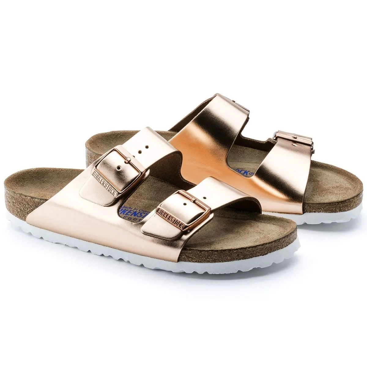 Birkenstock Women's Arizona Soft Footbed Copper Leather