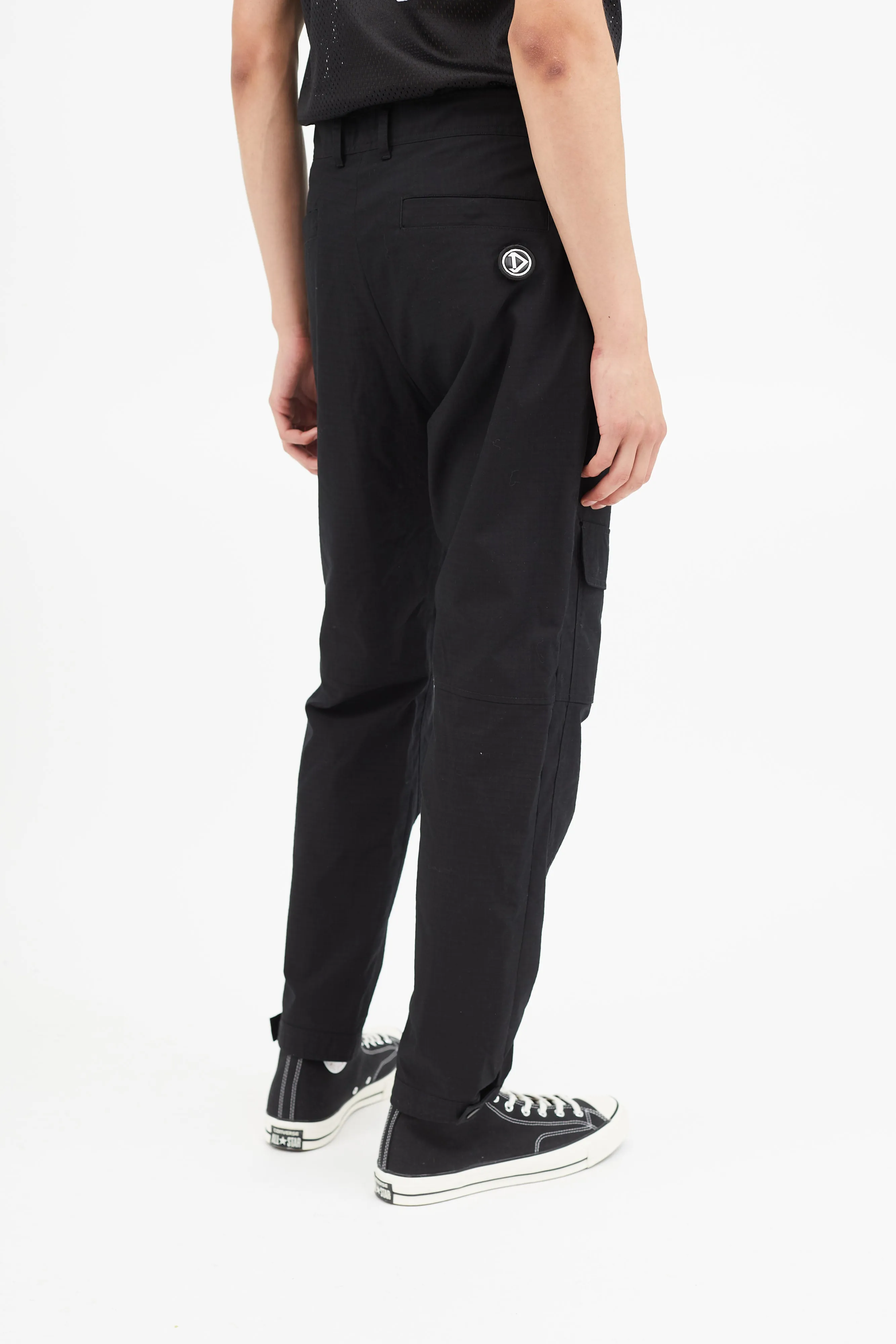 Black Ripstop Cargo Pant