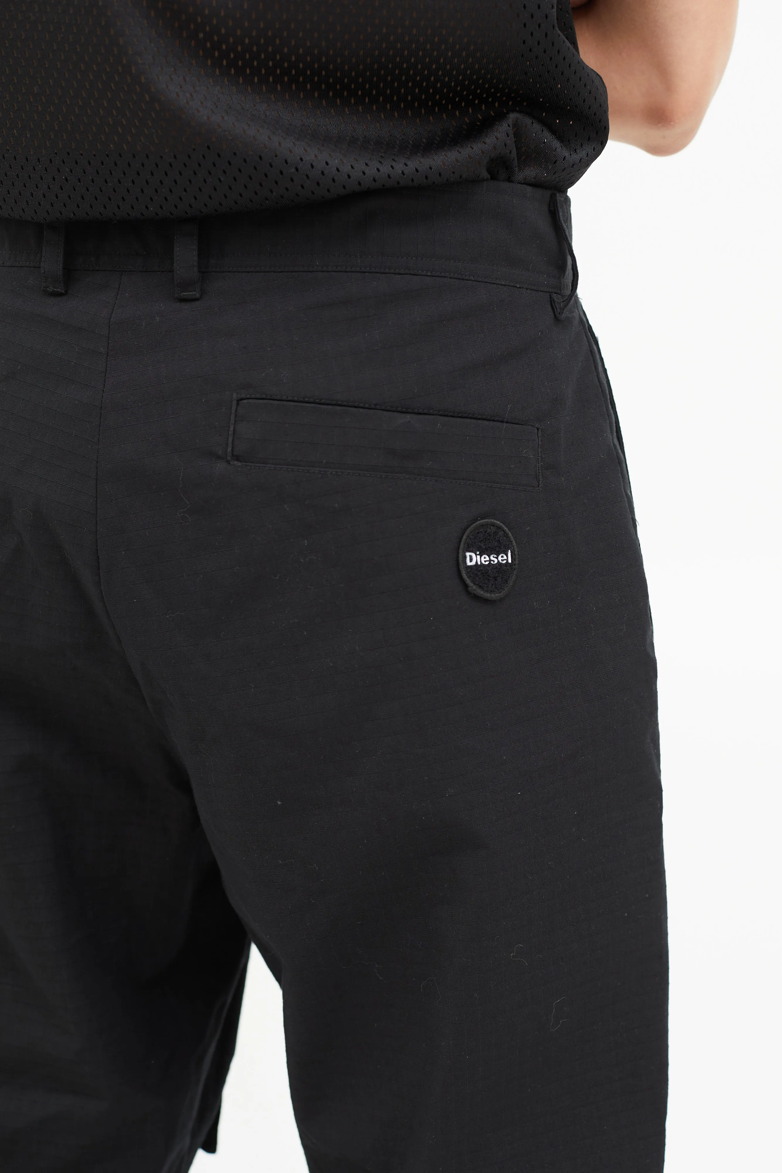 Black Ripstop Cargo Pant