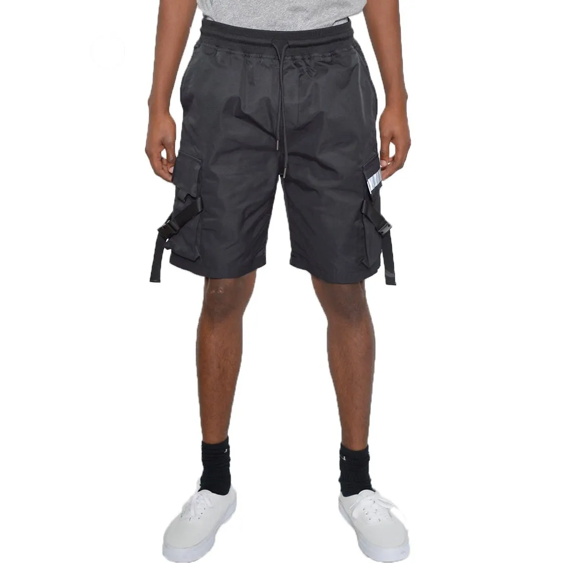 Black Tactical Cargo Shorts