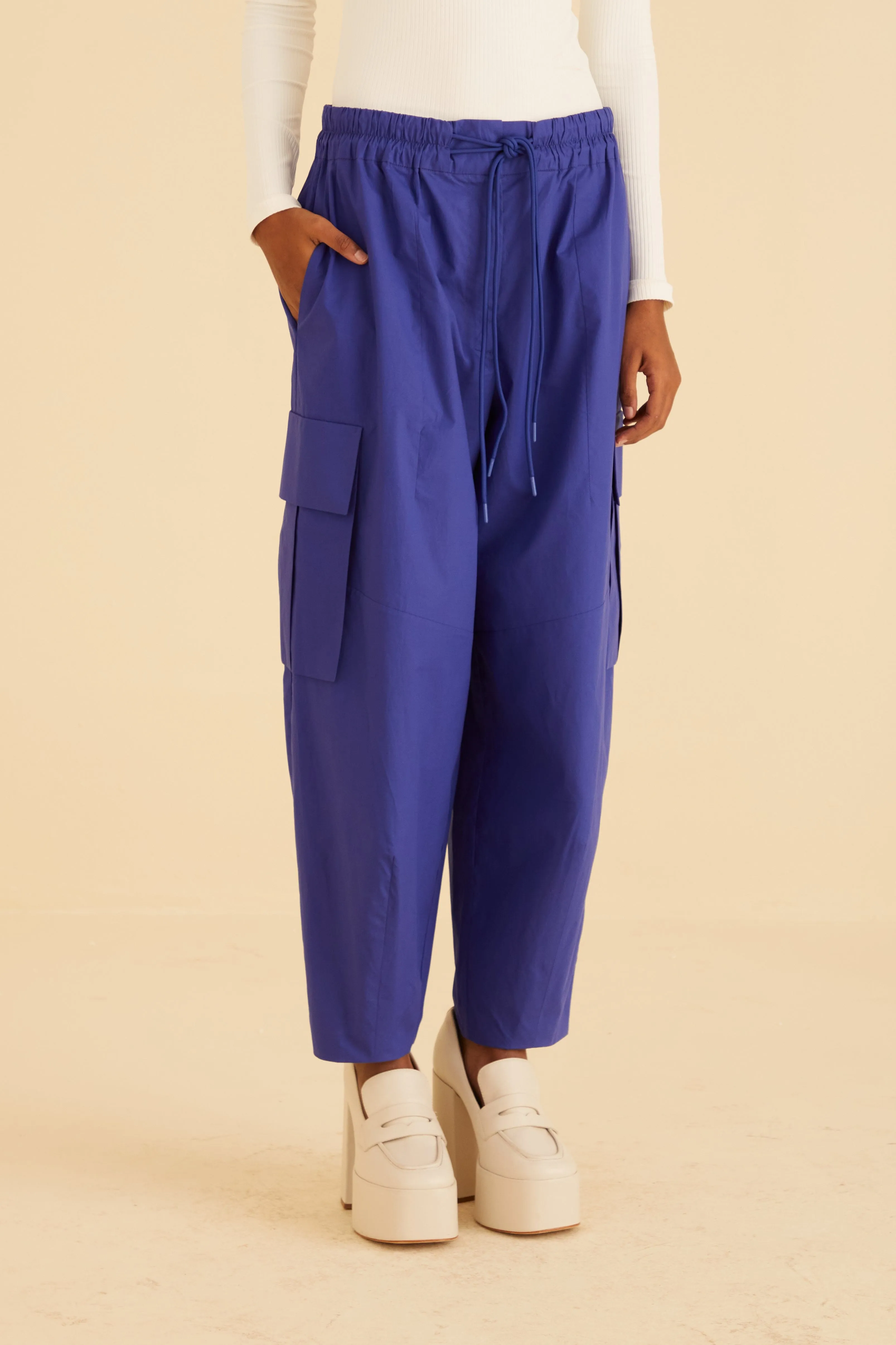 Blue Cargo Pants