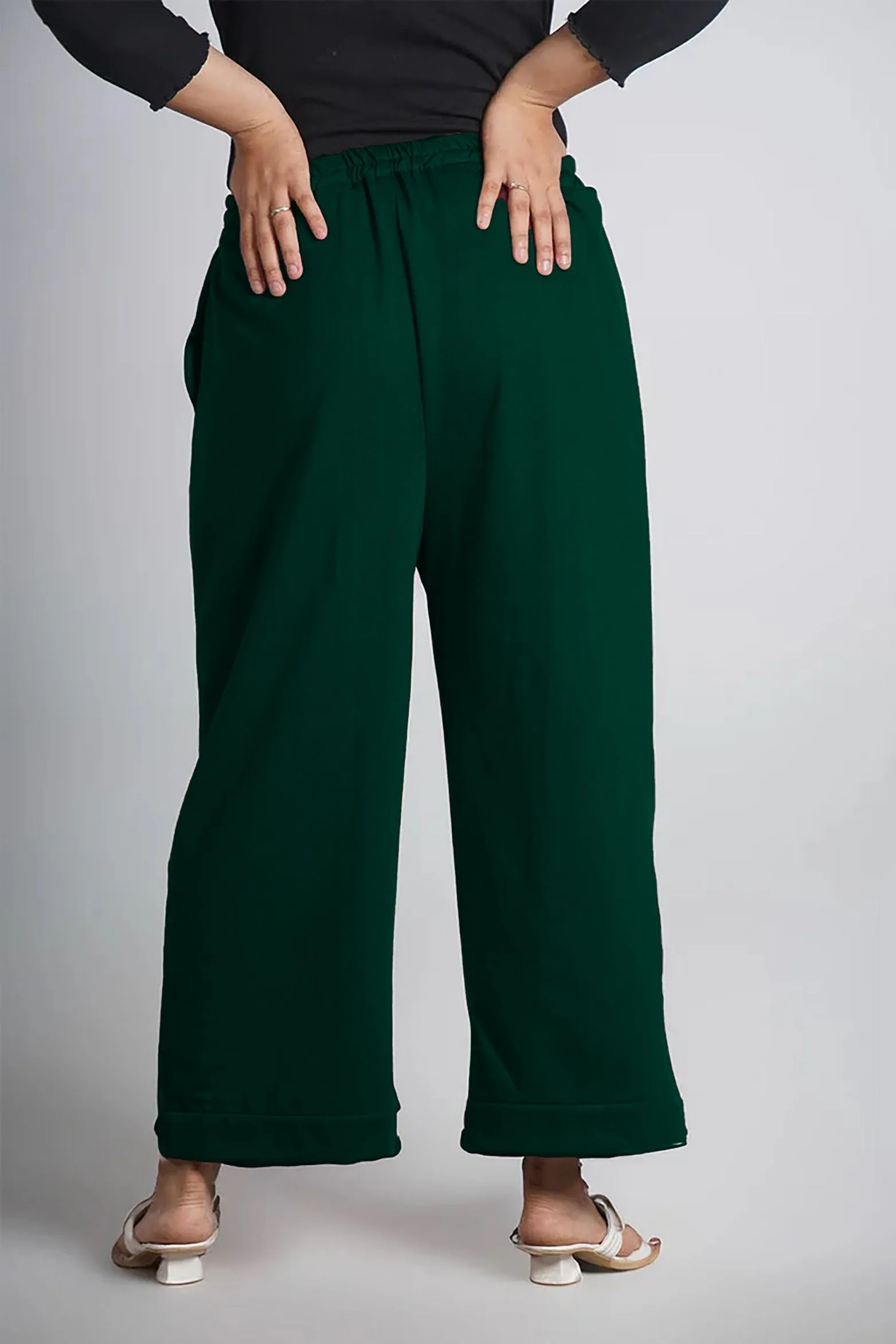 BottleGreen Fleece Palazzo