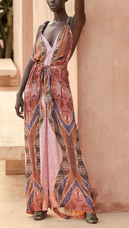 BYLLIS Jumpsuit in Rose Combo