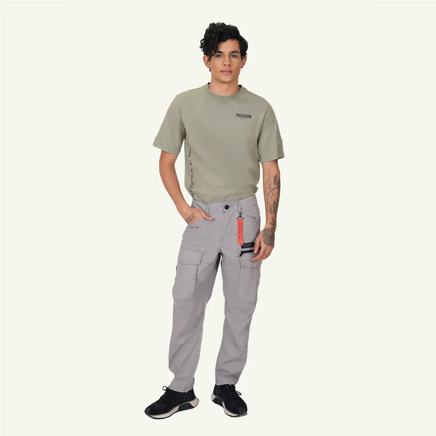 CARGO PANTS AVN PATCH MEN'S PANTS -   GRAY FLANNEL