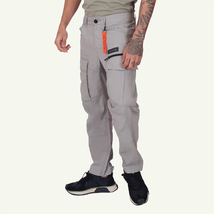 CARGO PANTS AVN PATCH MEN'S PANTS -   GRAY FLANNEL
