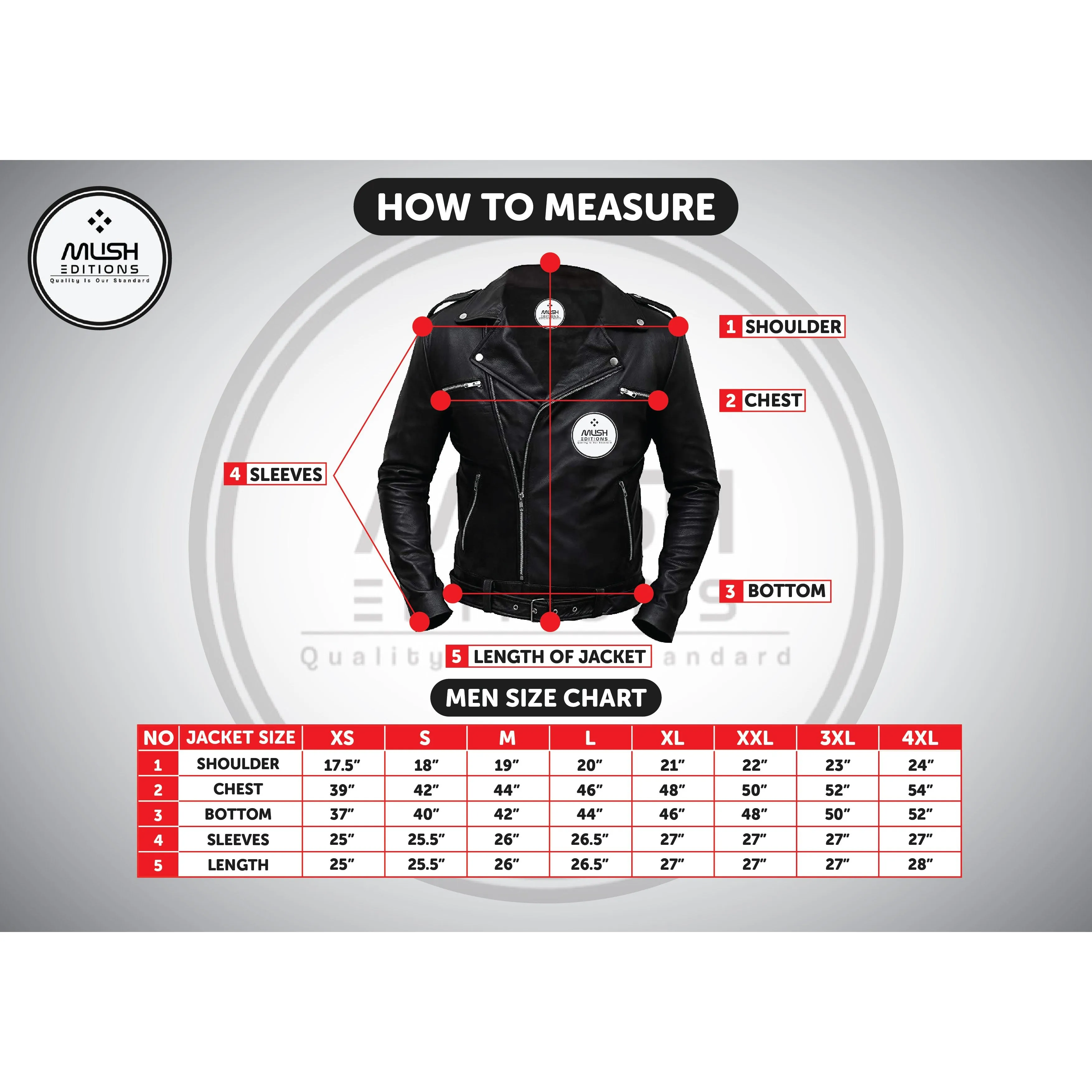 Casual Leather Jacket in Biker Style for Men