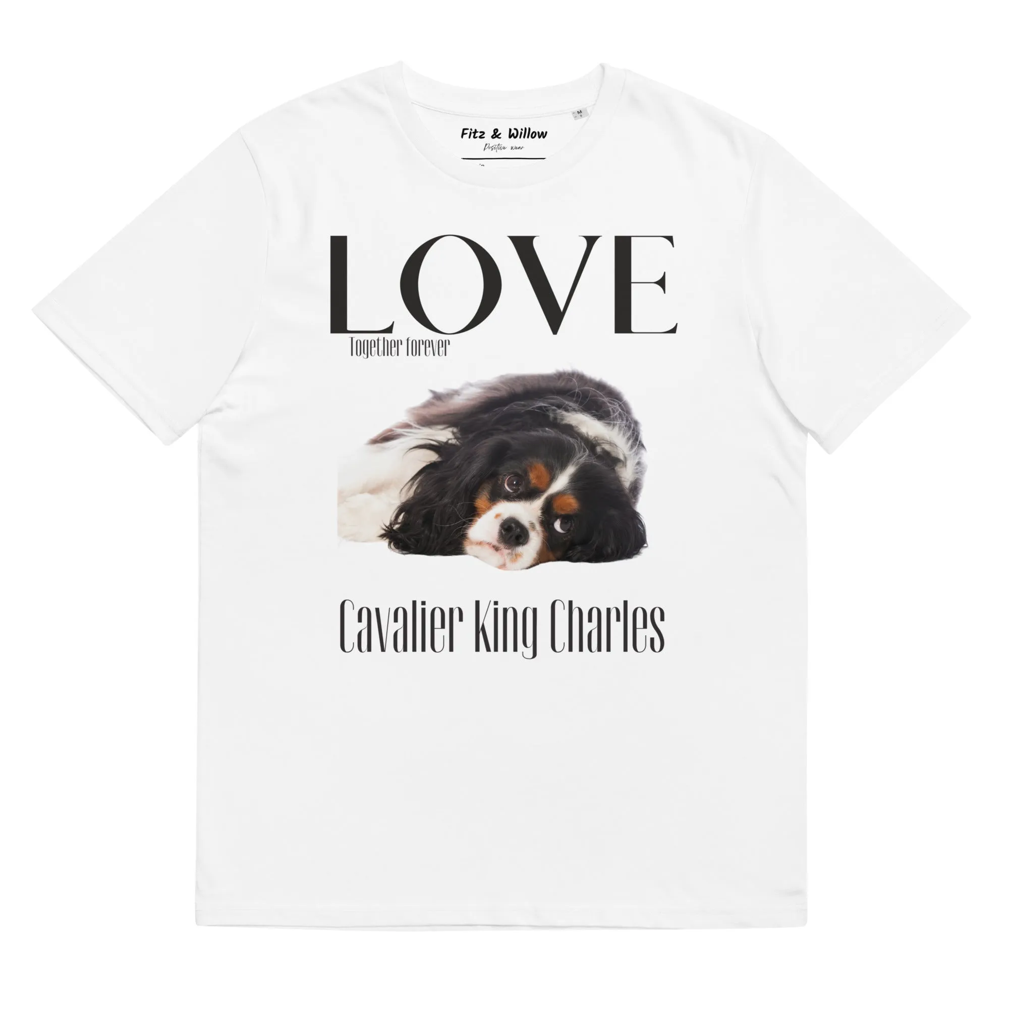 Cavalier King Charles Spaniel organic cotton tee