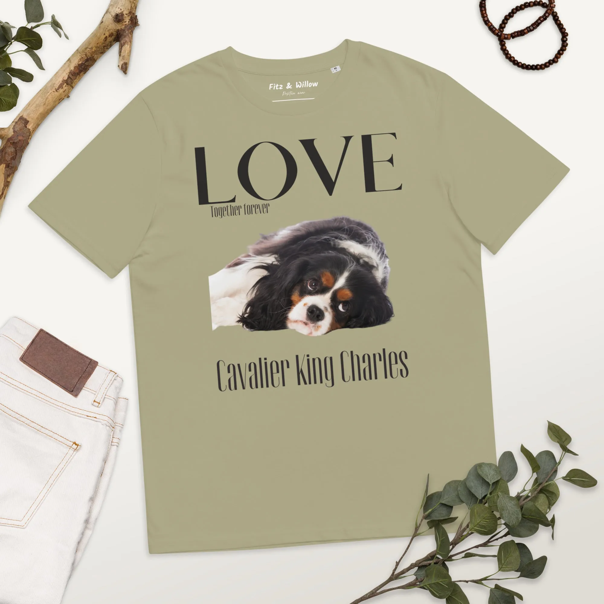 Cavalier King Charles Spaniel organic cotton tee