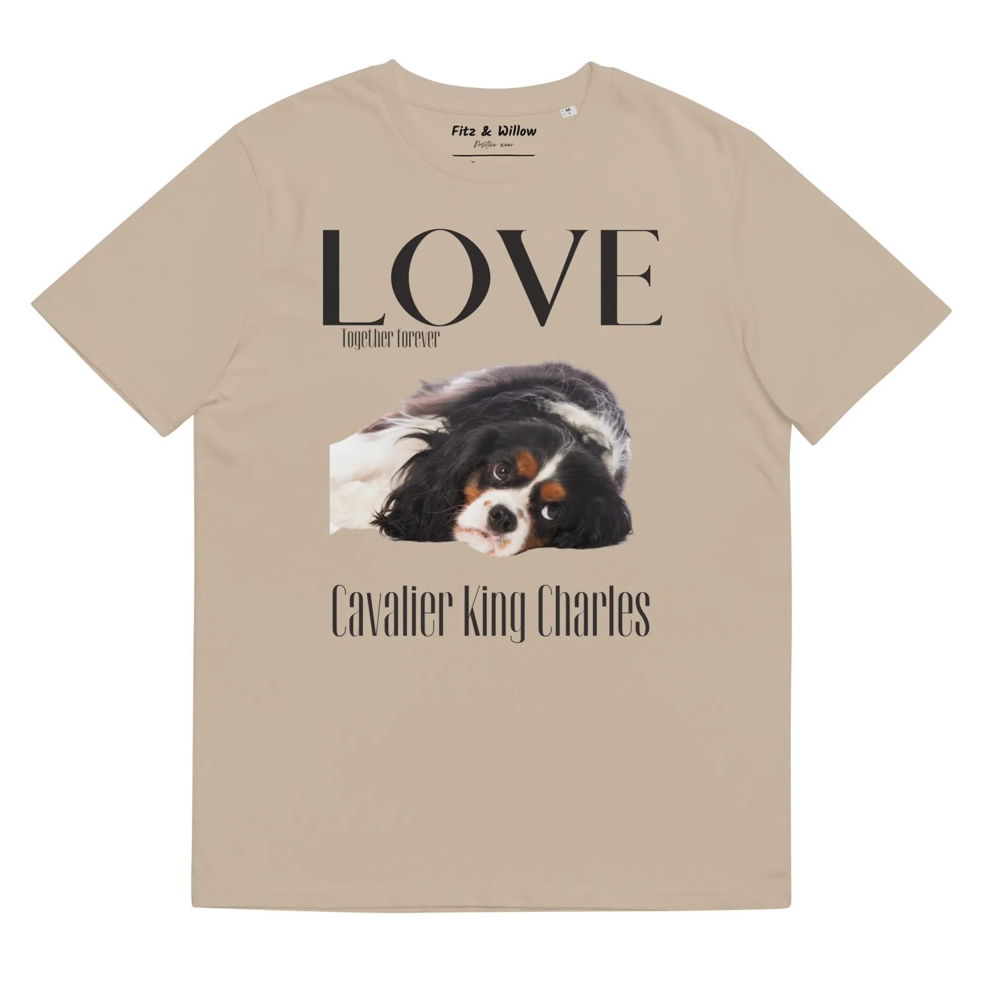 Cavalier King Charles Spaniel organic cotton tee