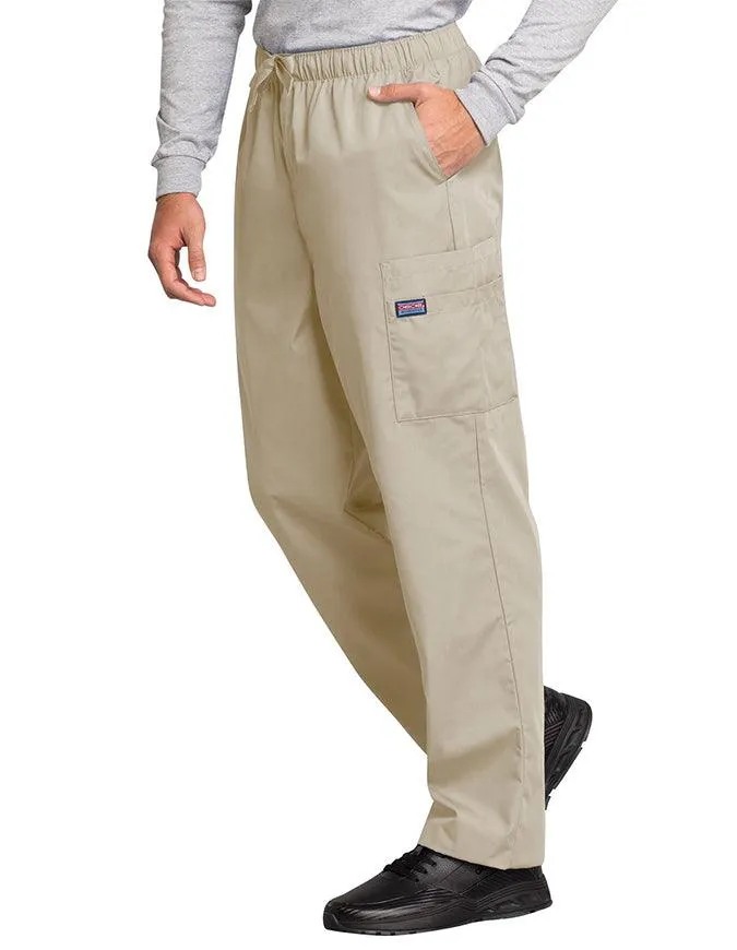 Cherokee Workwear Men's Drawstring Cargo Petite Scrub Pant