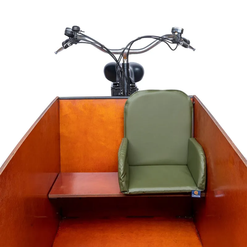 Child seat suitable for every Babboe cargo bike | Army Green