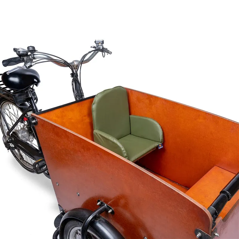 Child seat suitable for every Babboe cargo bike | Army Green