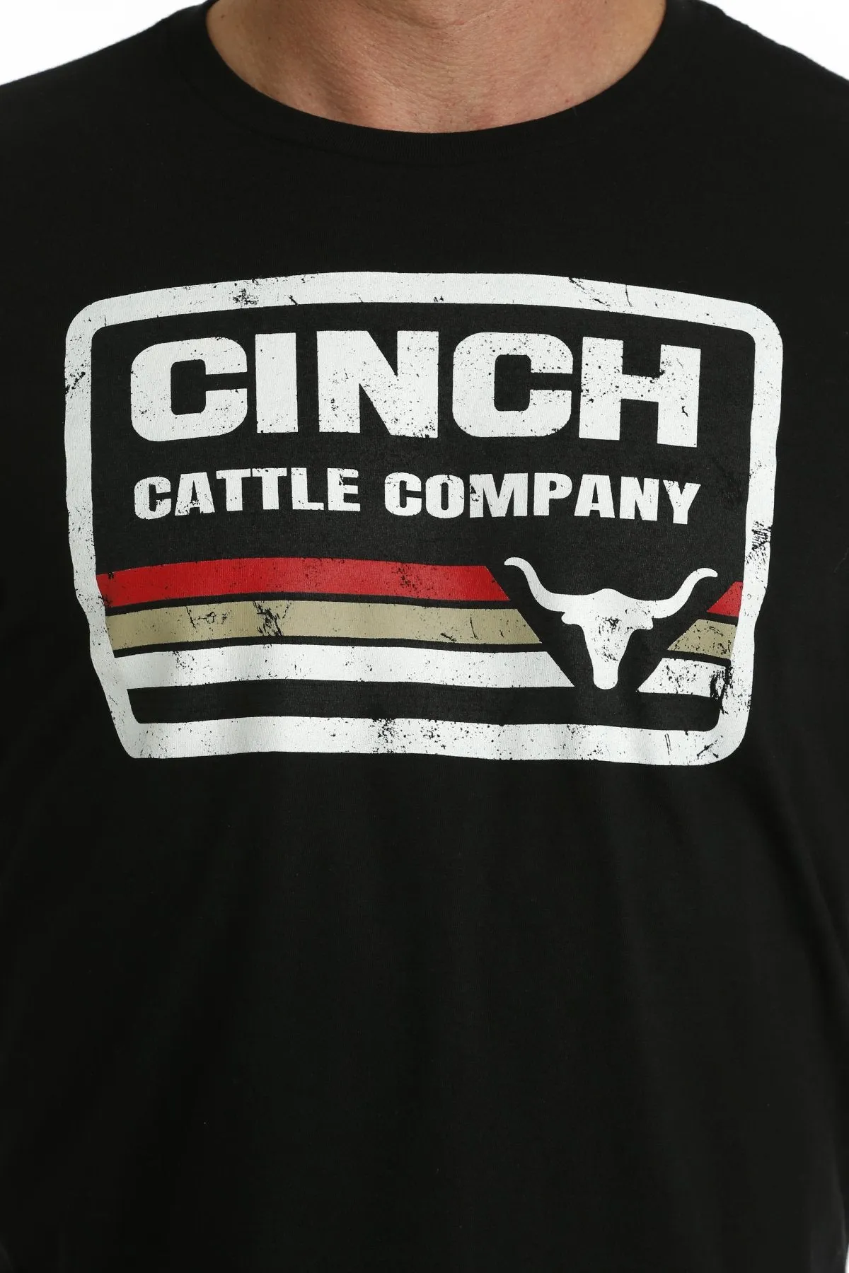 Cinch Cattle Company Mens Graphic T-Shirt Tee - Black