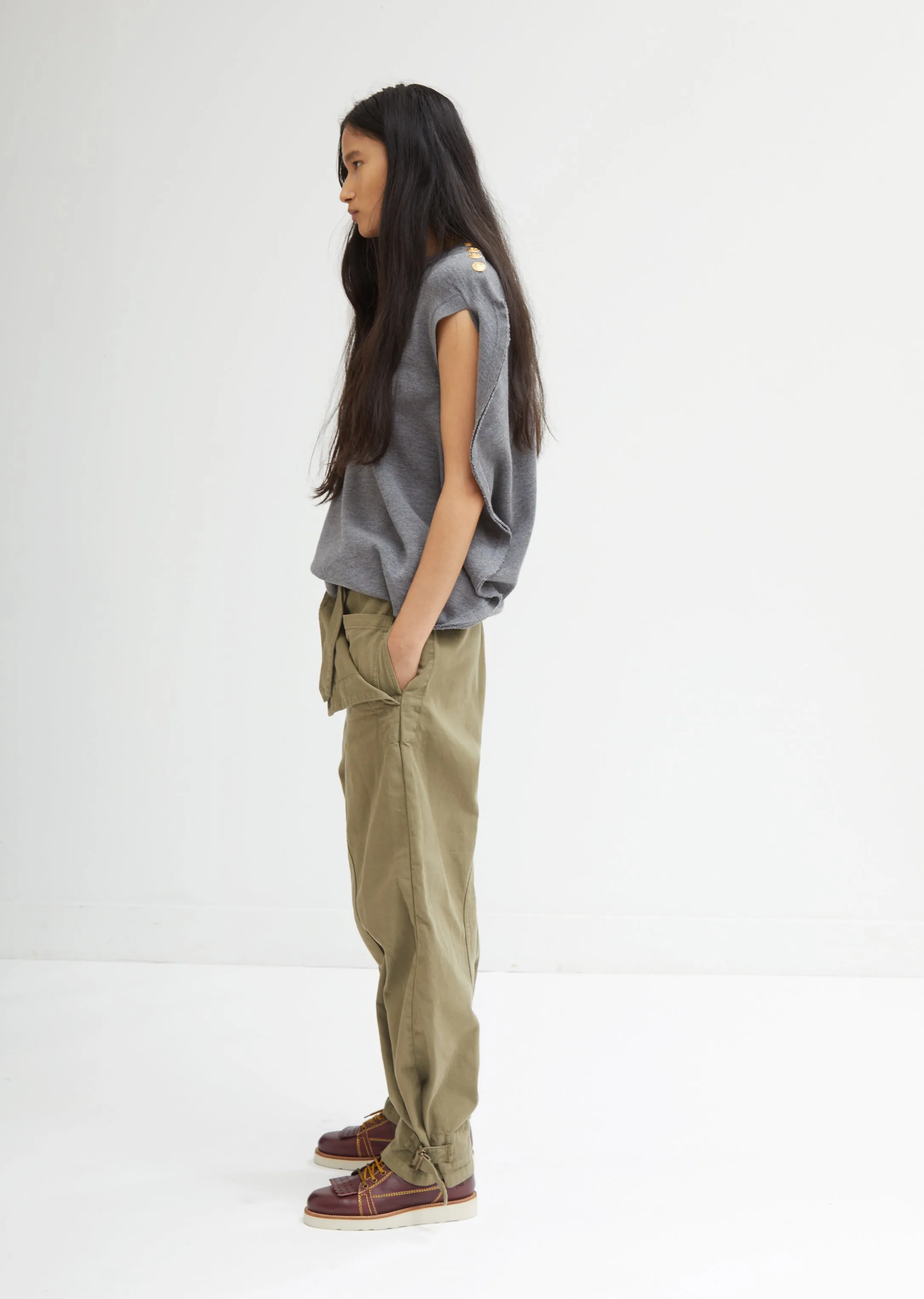 Circle Knit Wool Top