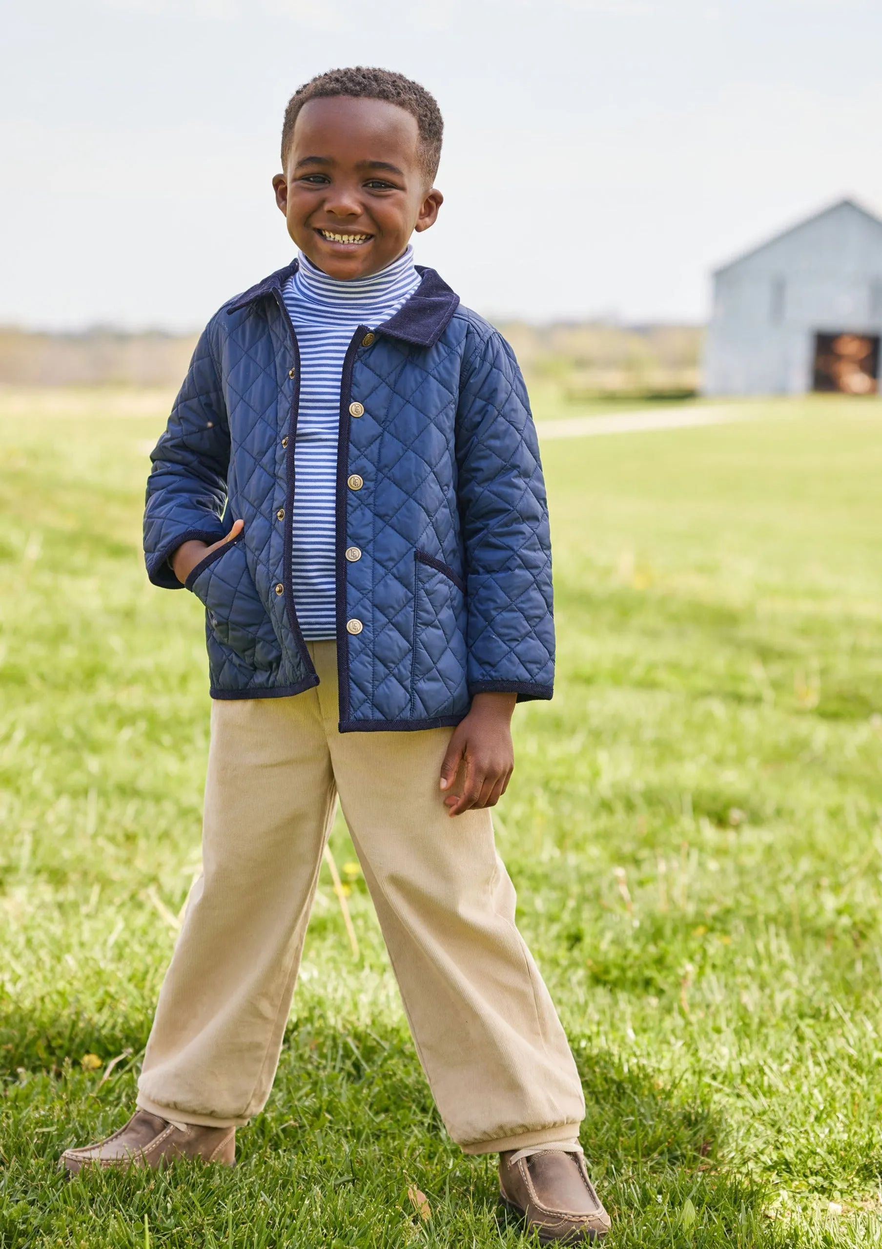 Classic Quilted Jacket - Navy