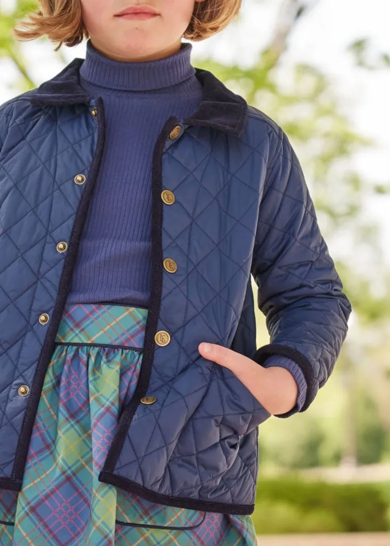Classic Quilted Jacket - Navy