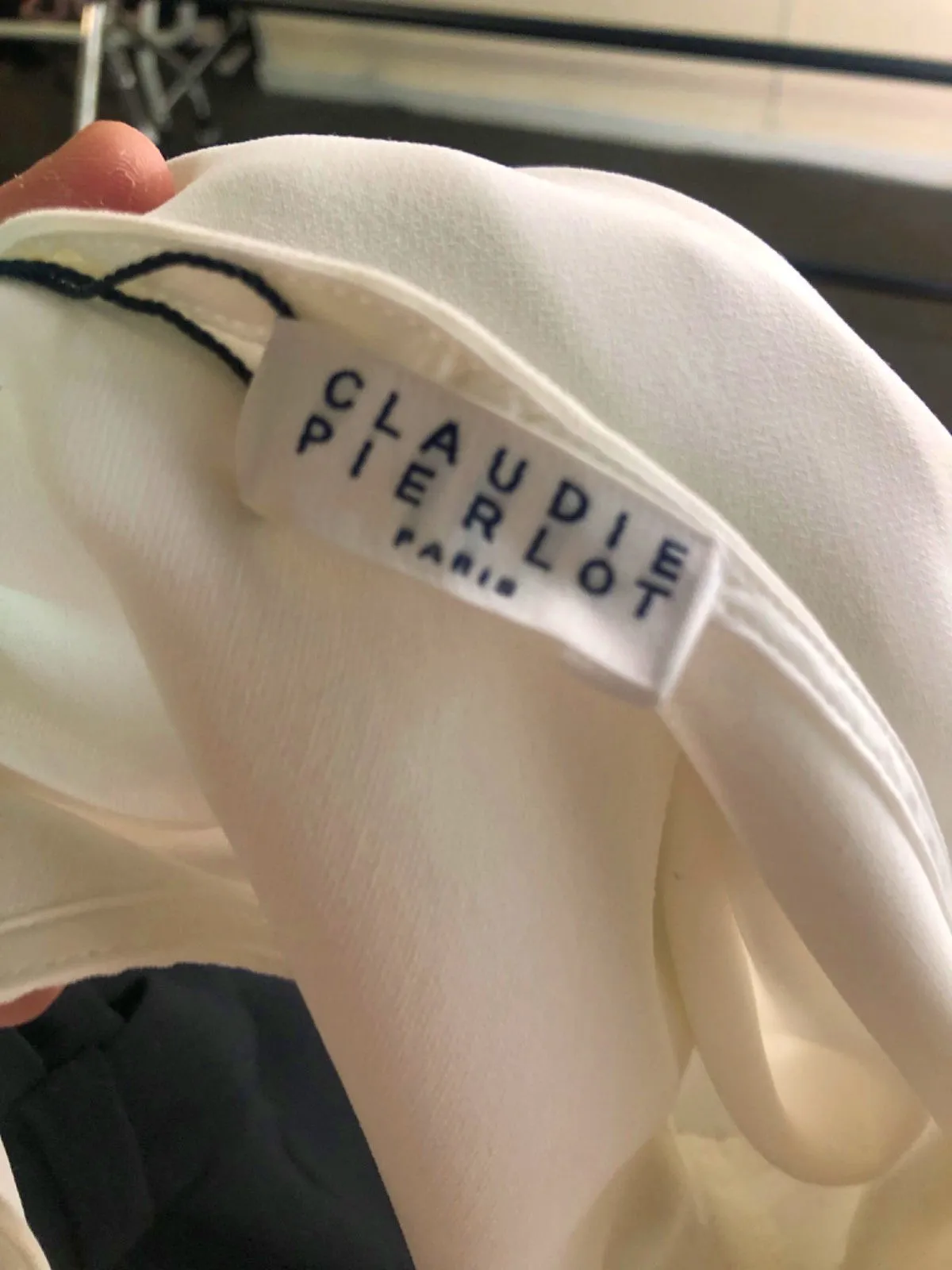 Claudie Pierlot White/Black Jumpsuit Bicolore UK 8