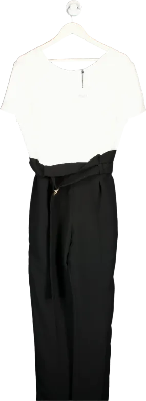 Claudie Pierlot White/Black Jumpsuit Bicolore UK 8