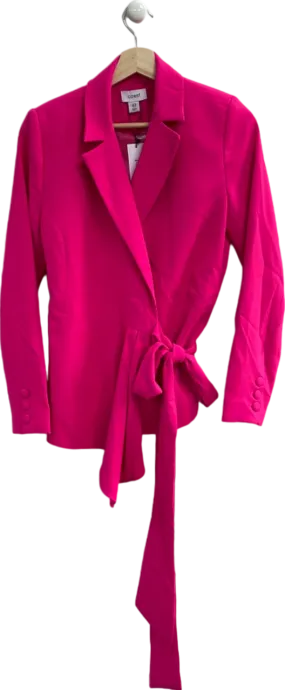 Coast Fuchsia Pink Tie-Front Blazer UK 10